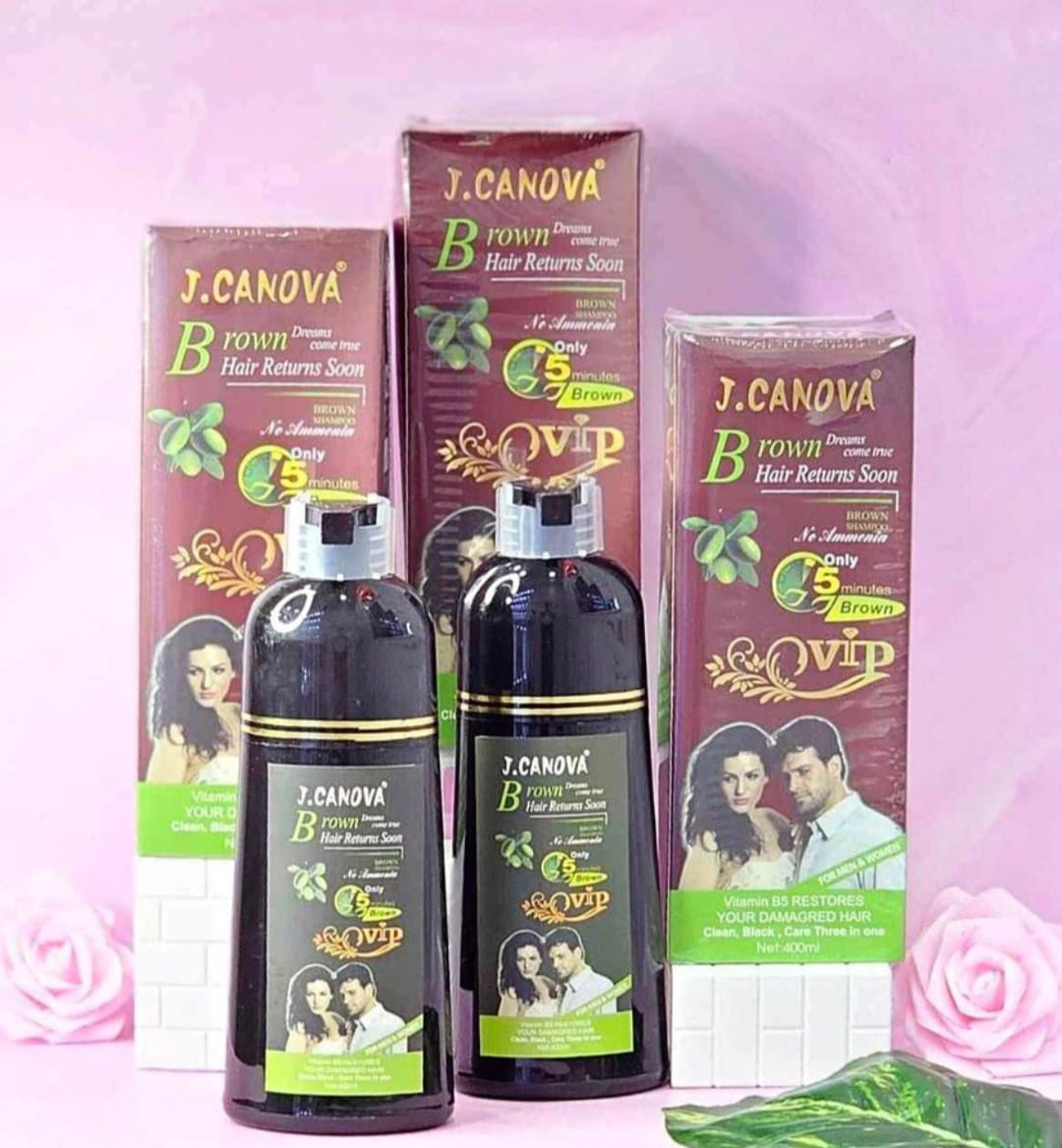 SHAMPOO CUBRE CANAS UNISEX J.CANOVA 400ML